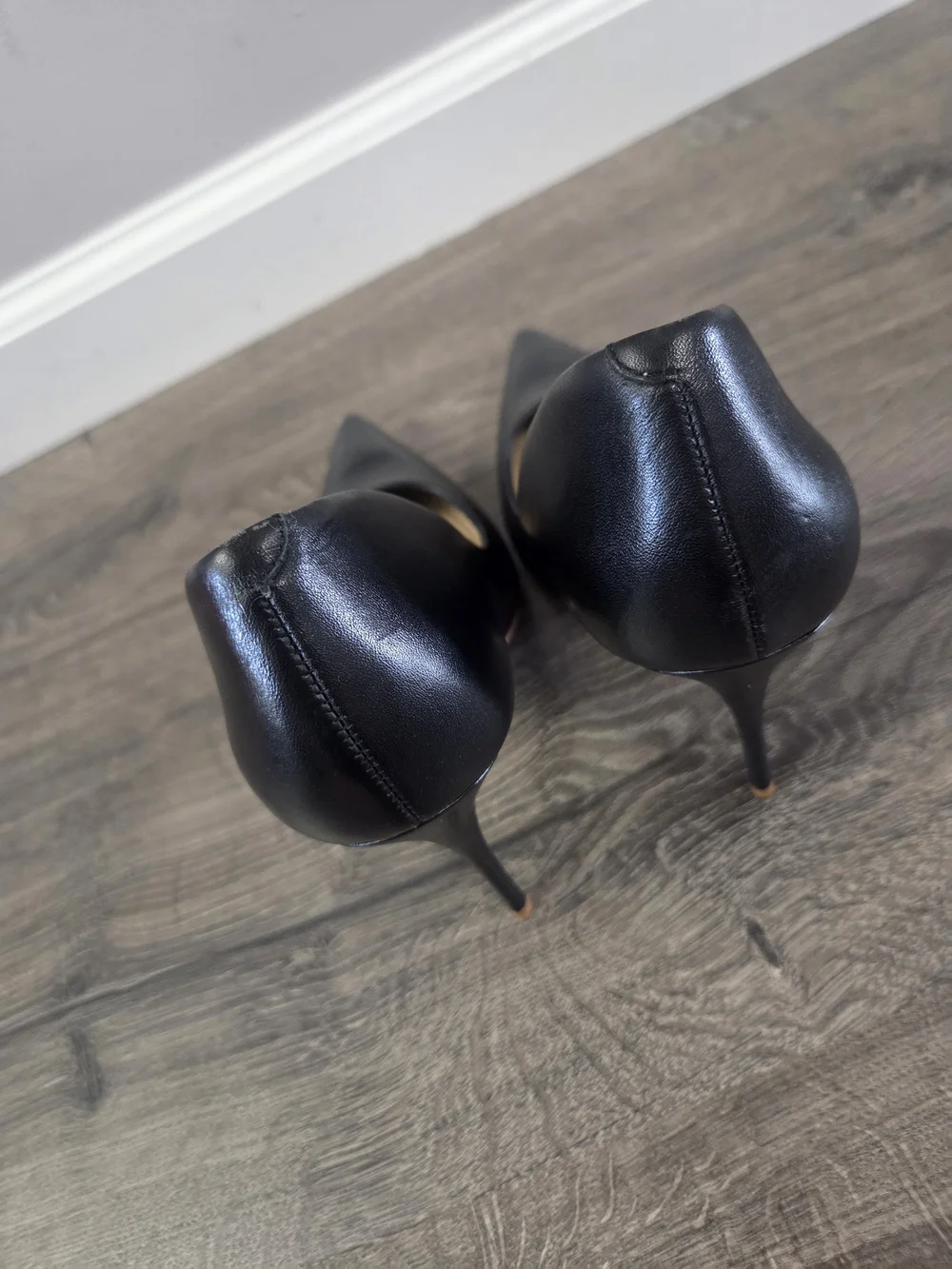 Massimo Matteo Womens Black Pointed-Toe Leather Pumps Size 10 NWOT - Picture 4 of 10